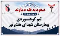 صعود تیم کوهنوردی بیمارستان شهدای هفتم تیر به قله دماوند، به یاد زنده‌یاد فاطمه حیدری