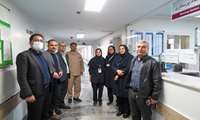 بازدید ریاست و مدیریت بیمارستان شهدای هفتم تیر از بخش های این مرکز