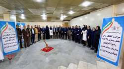 آئین کلنگ زنی ساخت بخش بستری جدید رادیوآنکولوژی
