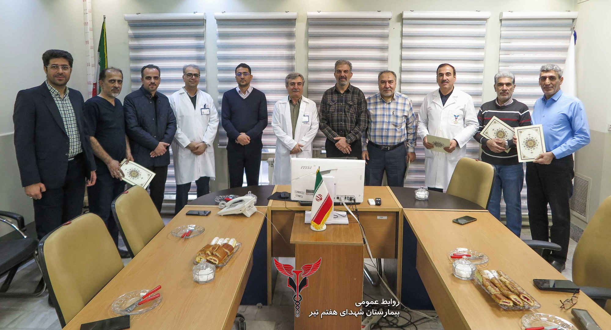 تقدیر از جانبازان بیمارستان شهدای هفتم تیر به مناسبت روز جانباز